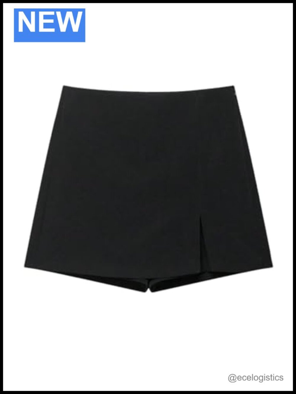 Women's High Waisted Mini Skort Side Slit Business Casual Workwear